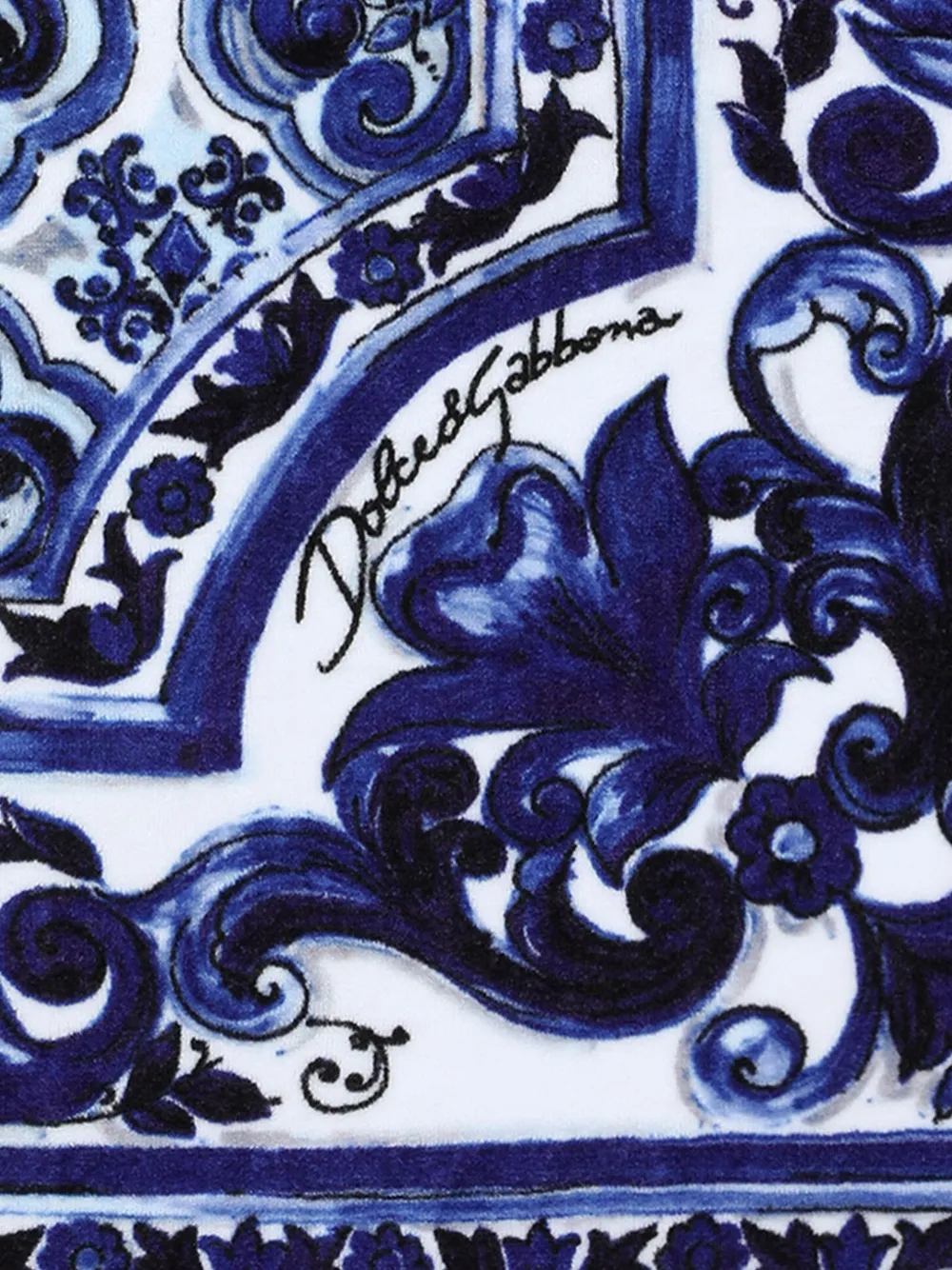 Dolce & Gabbana Terry Cotton Beach Towel - Blue 