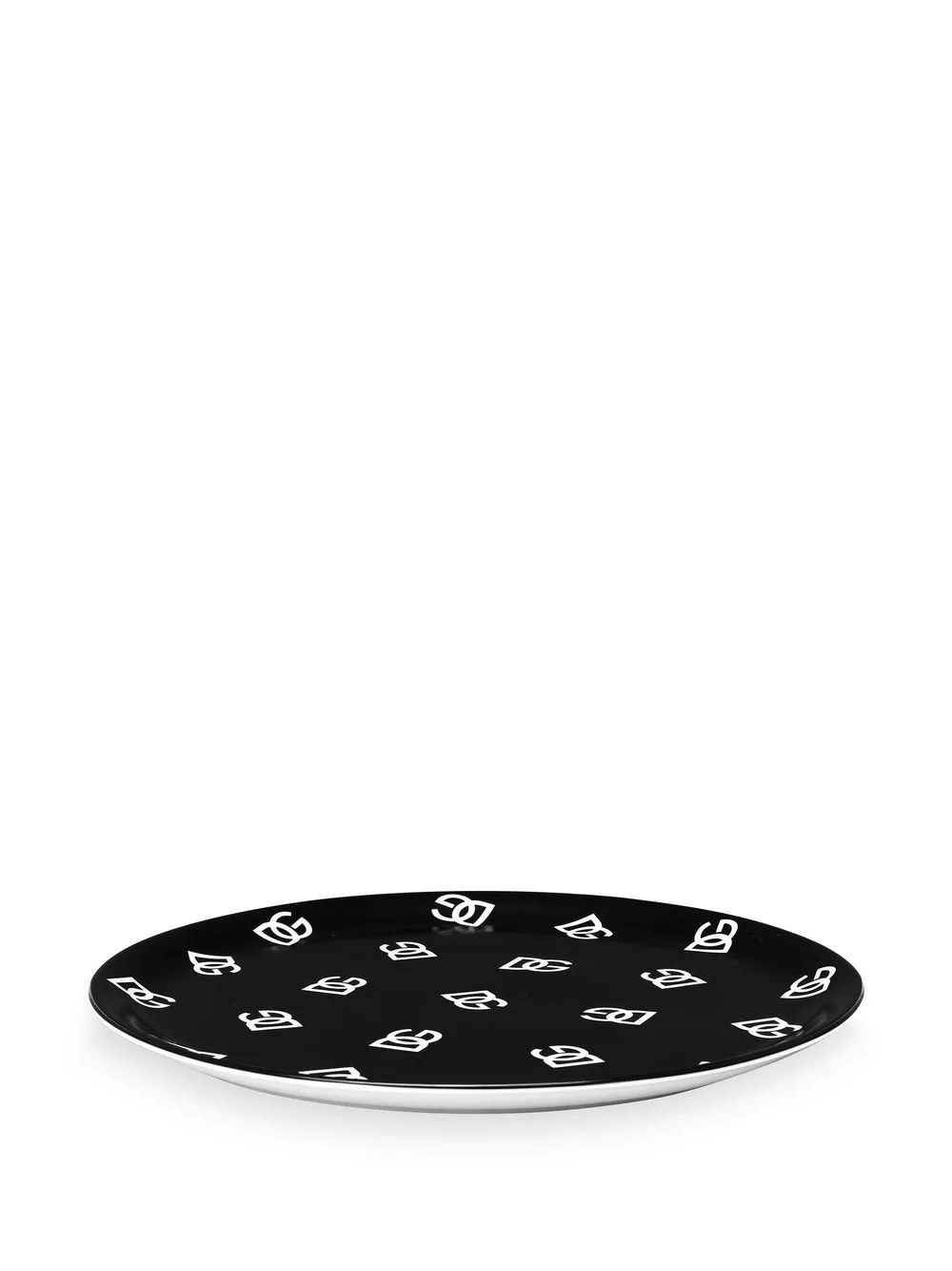 Dolce & Gabbana Bord met logoprint - Zwart