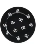 Dolce & Gabbana logo-print dinner plate (set of two) - Black