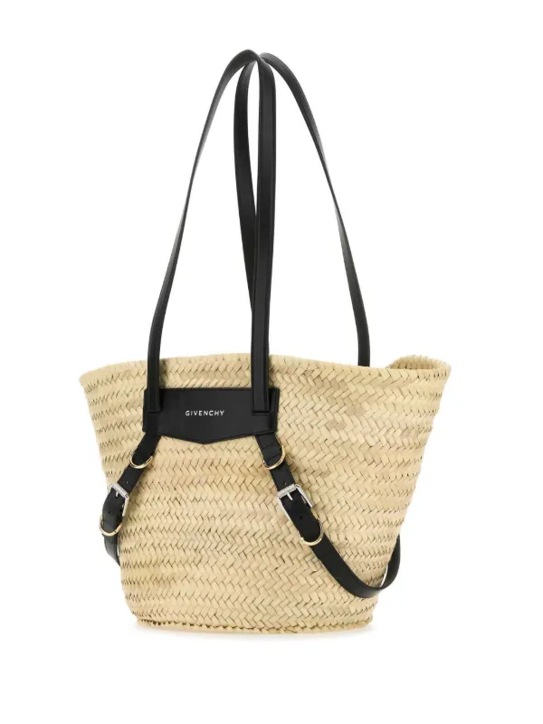 【GIVENCHY】23SS ヴォワイユー バスケット ミディアム ラフィア Givenchy Medium Voyou Raffia Basket Bag | Neutrals | FARFETCH