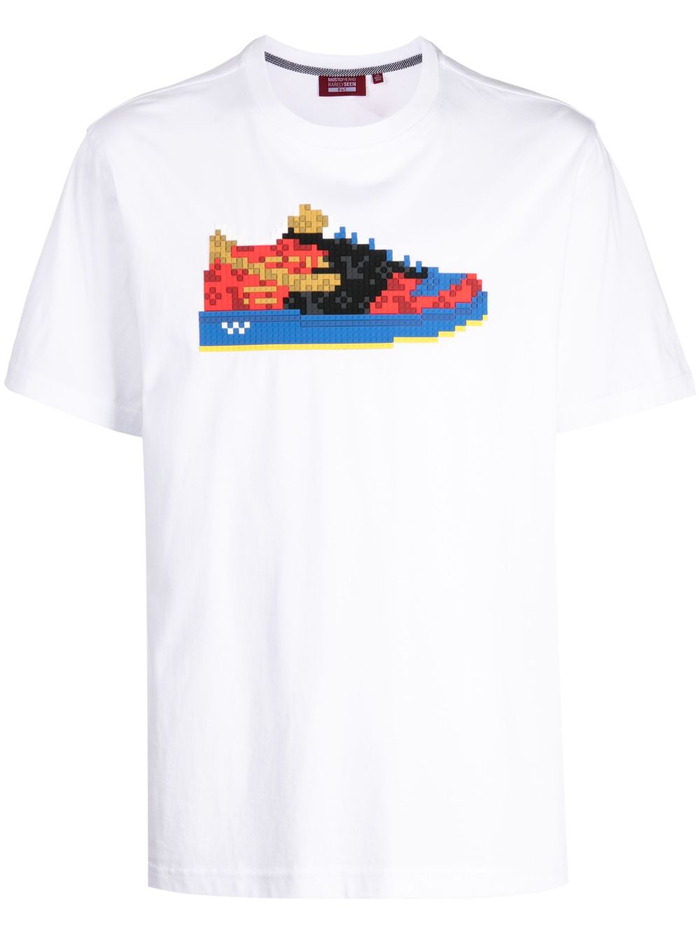 Mostly Heard Rarely Seen 8-Bit sneaker-print cotton T-shirt - White