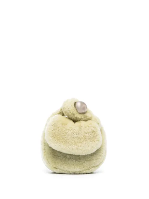Jil Sander Sphere shearling clutch bag