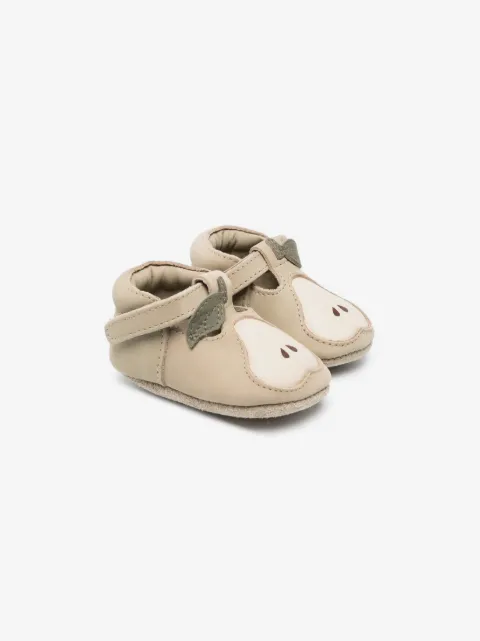 Donsje Pear-motif leather sneakers