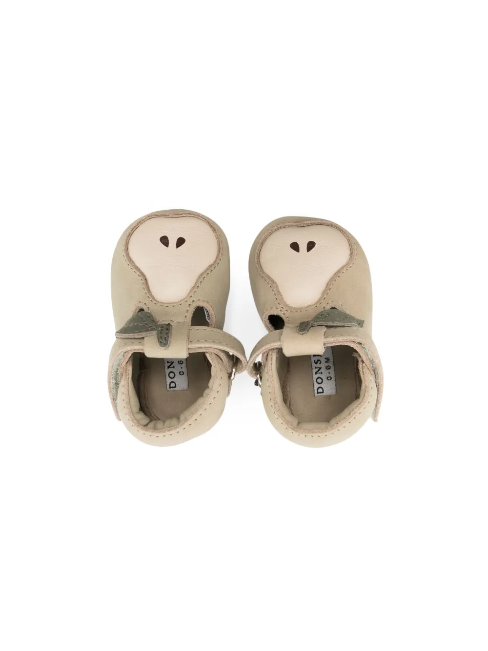 Donsje Pear-motif Leather Sneakers In Neutrals