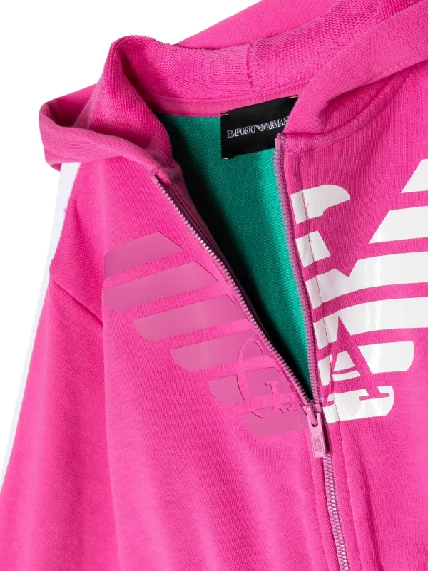 Pink armani online hoodie