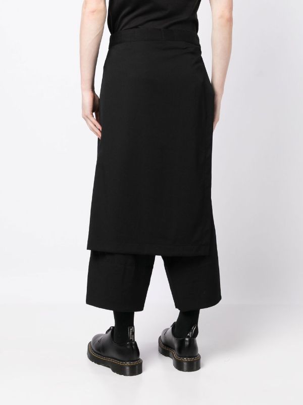 INDIAN KHADI CROPPED HAKAMA PANTS WITH PLEATS(M White): S'YTE｜THE SHOP  YOHJI YAMAMOTO