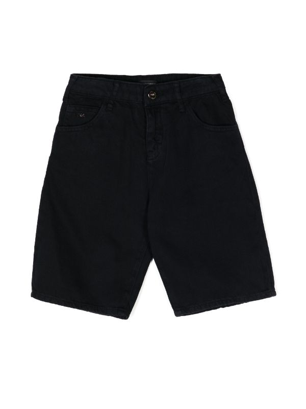 Emporio Armani Kids above knee Cotton Shorts Farfetch