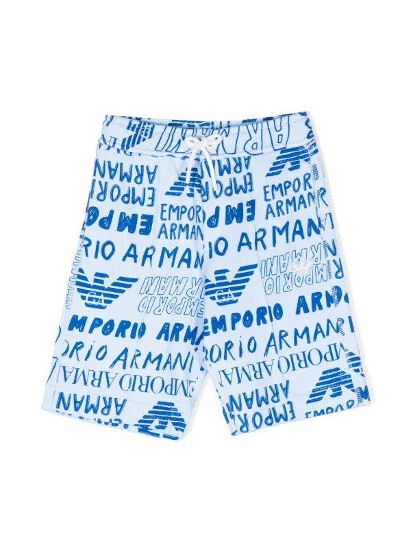 Armani all shop over print shorts