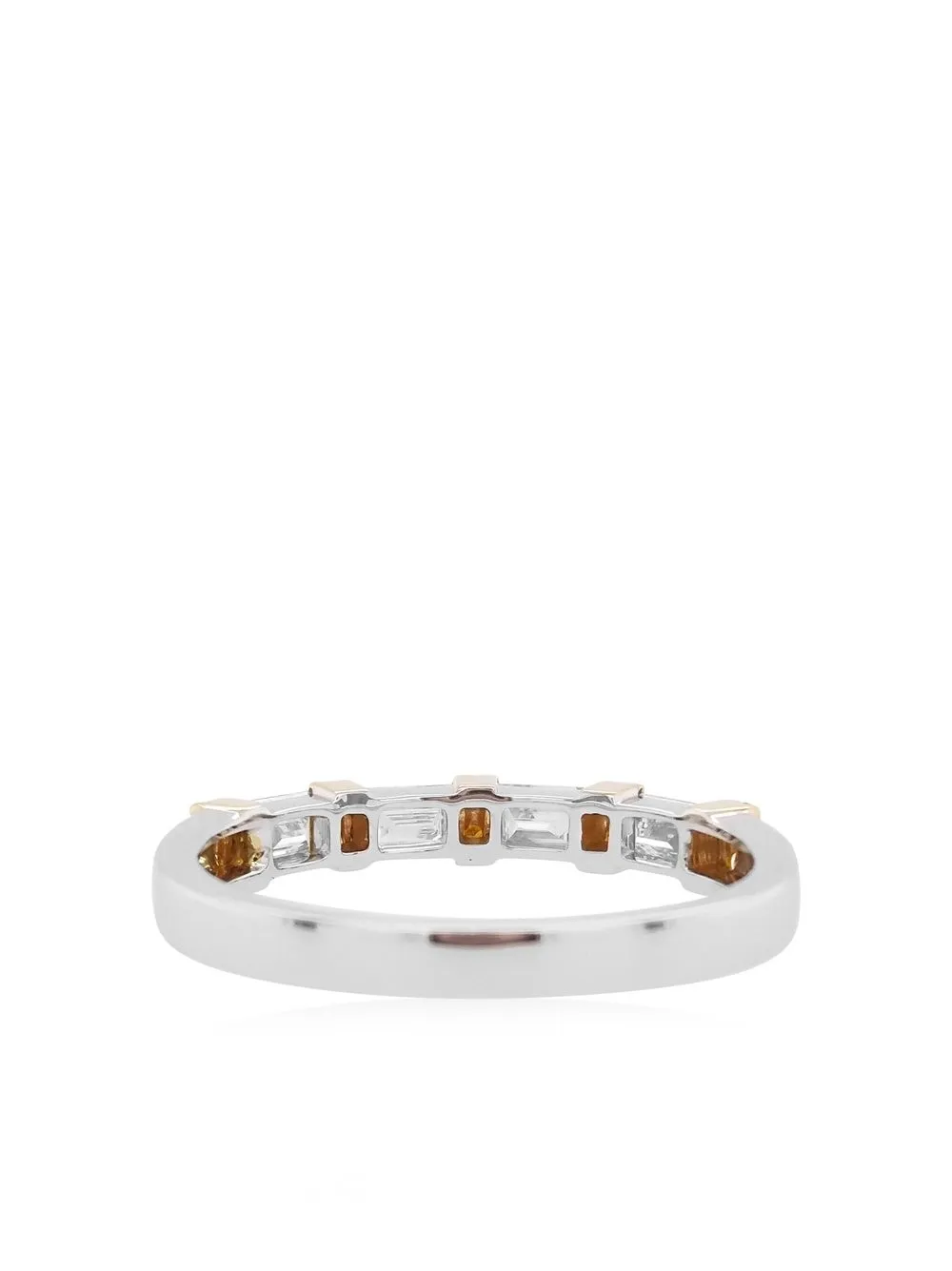 Hyt Jewelry 18kt Weissgoldring Mit Diamanten In Silver