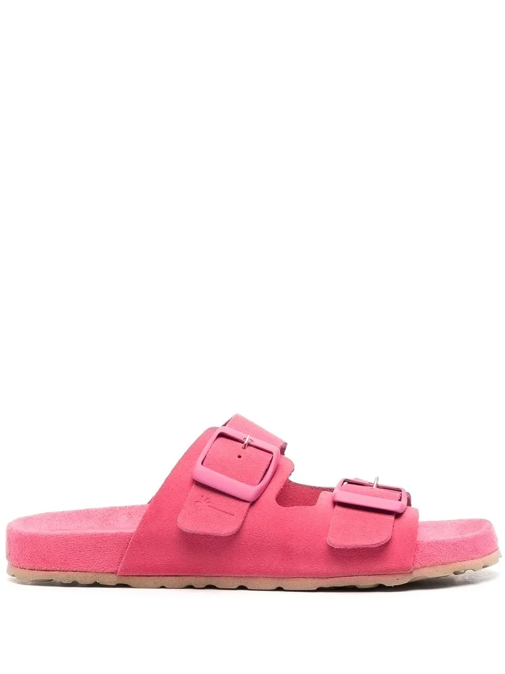 

Manebi buckle flat slides - Pink