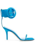 The Attico open-toe buckle-detail sandals - Blue