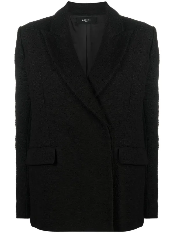 Amiri Single-breasted Button-fastening Jacket in Black
