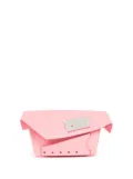 Maison Margiela Snatched leather clutch bag - Pink