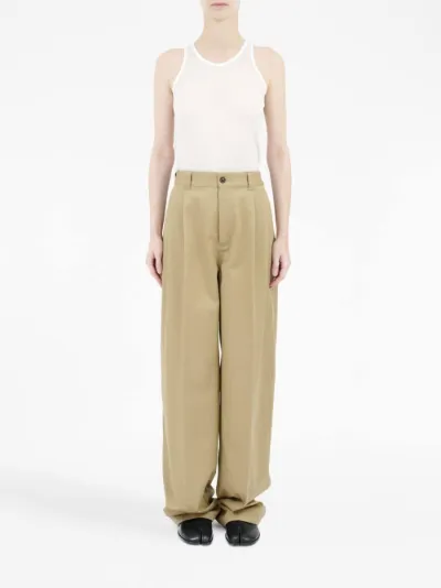 Maison Margiela x Pendleton checked-yoke wide-leg trousers