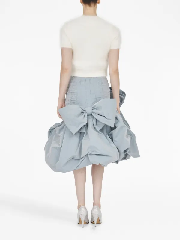 Maison Margiela short-sleeve Knitted Crop Top | White | FARFETCH