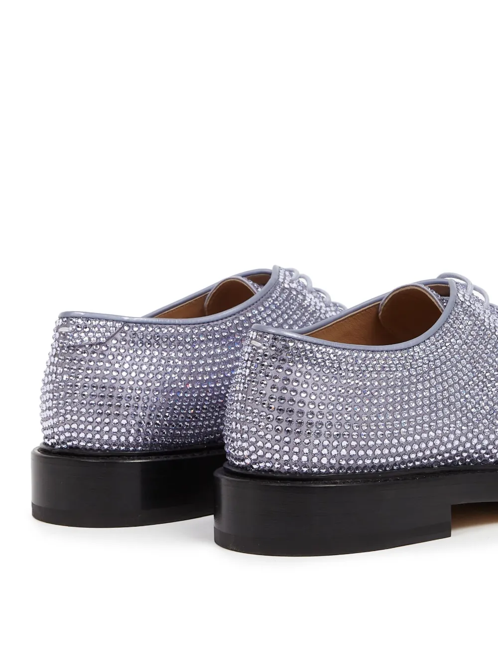 Maison Margiela Tabi rhinestone-embellished brogues Purple