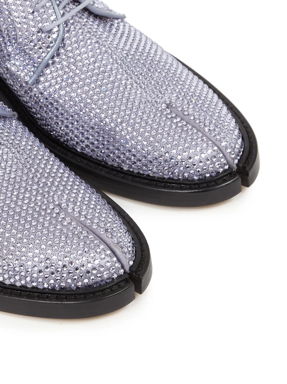 Maison Margiela Tabi rhinestone-embellished brogues Purple