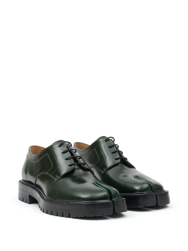 MAISON MARGIELA Tabi Split-Toe Polished-Leather Derby Shoes for Men