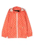 Mini Rodini dot-print hooded jacket - Orange