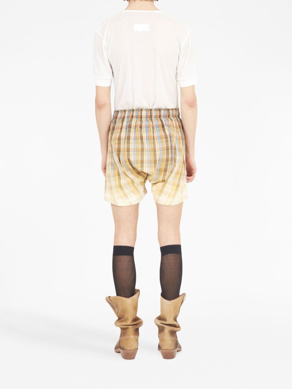 Maison Margiela plaid-checked Cotton Shorts - Farfetch