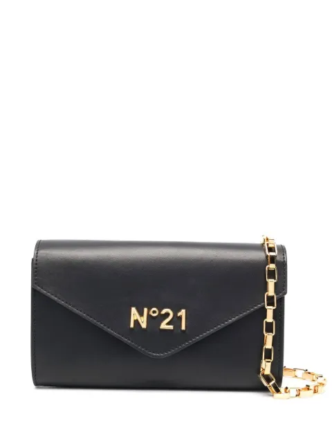 Nº21 logo-plaque leather bag