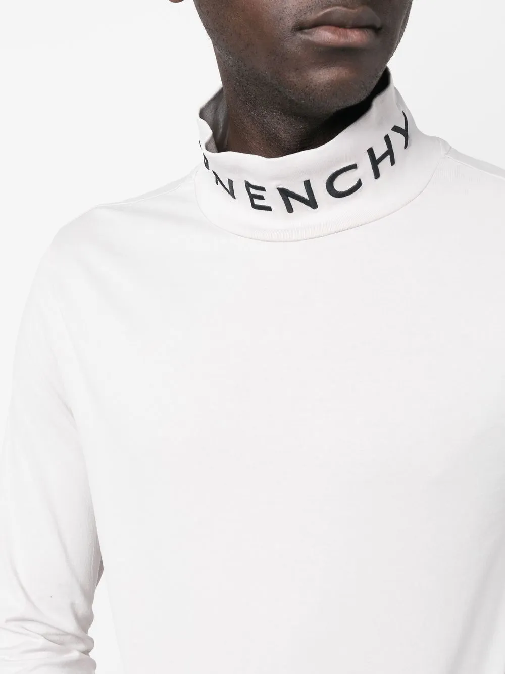 Givenchy Overhemd met logo-kraag Grijs