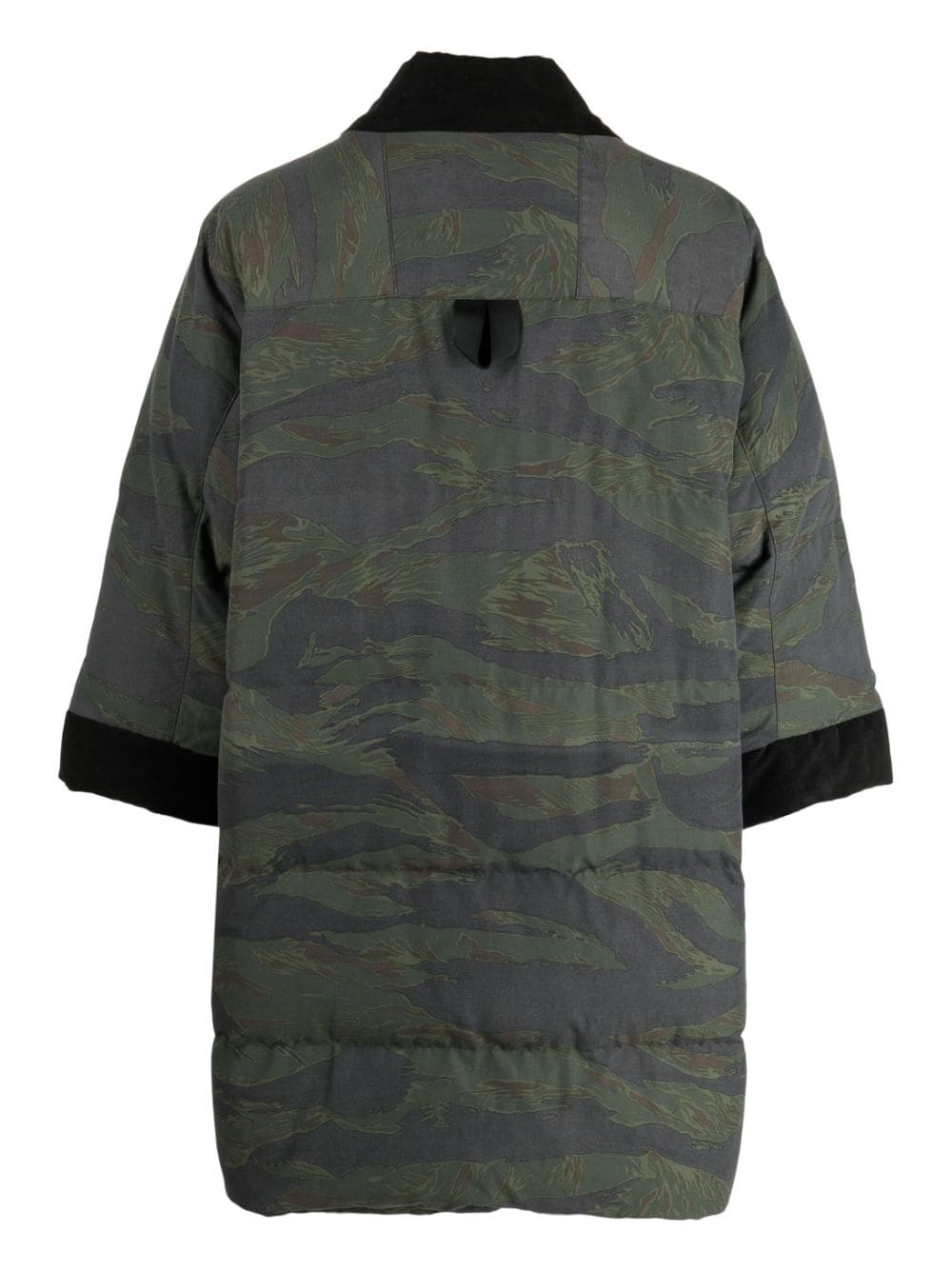 Shop Mostly Heard Rarely Seen Camouflage-print Cotton Padded Jacket In Green