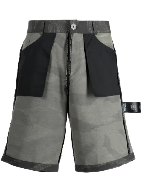 Mostly Heard Rarely Seen Inside Out abstract-print bermuda shorts