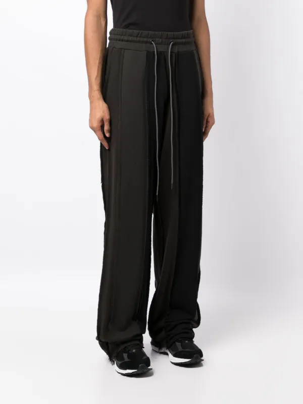 Panelled track pants online with elasticated drawstring waist