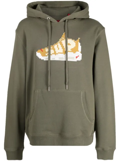 Mostly Heard Rarely Seen 8-Bit sneaker-print cotton hoodie