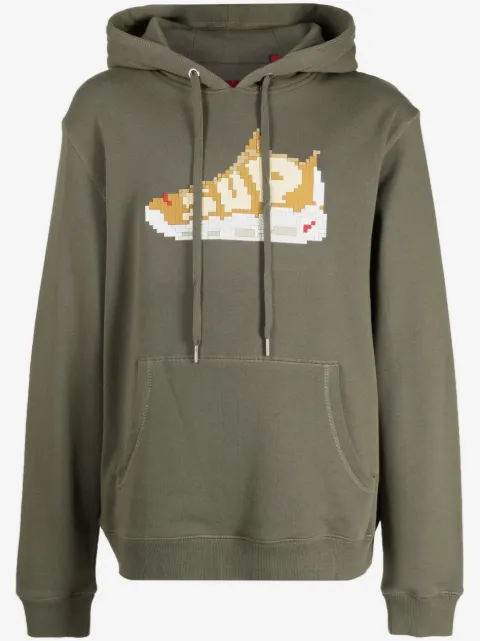 Mostly Heard Rarely Seen 8-Bit sneaker-print cotton hoodie