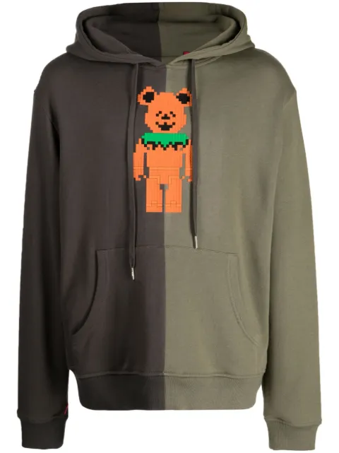 Mostly Heard Rarely Seen 8-Bit bear-print cotton hoodie