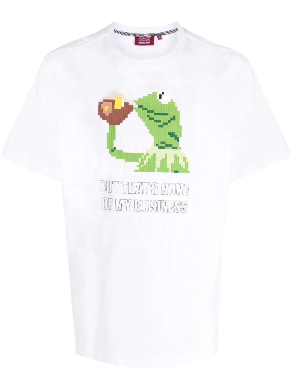 Mostly Heard Rarely Seen 8-Bit playera manga corta con estampado gráfico | blanco | Image 1