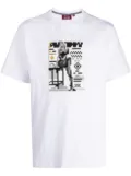 Mostly Heard Rarely Seen 8-Bit silhouette-print cotton T-shirt - White