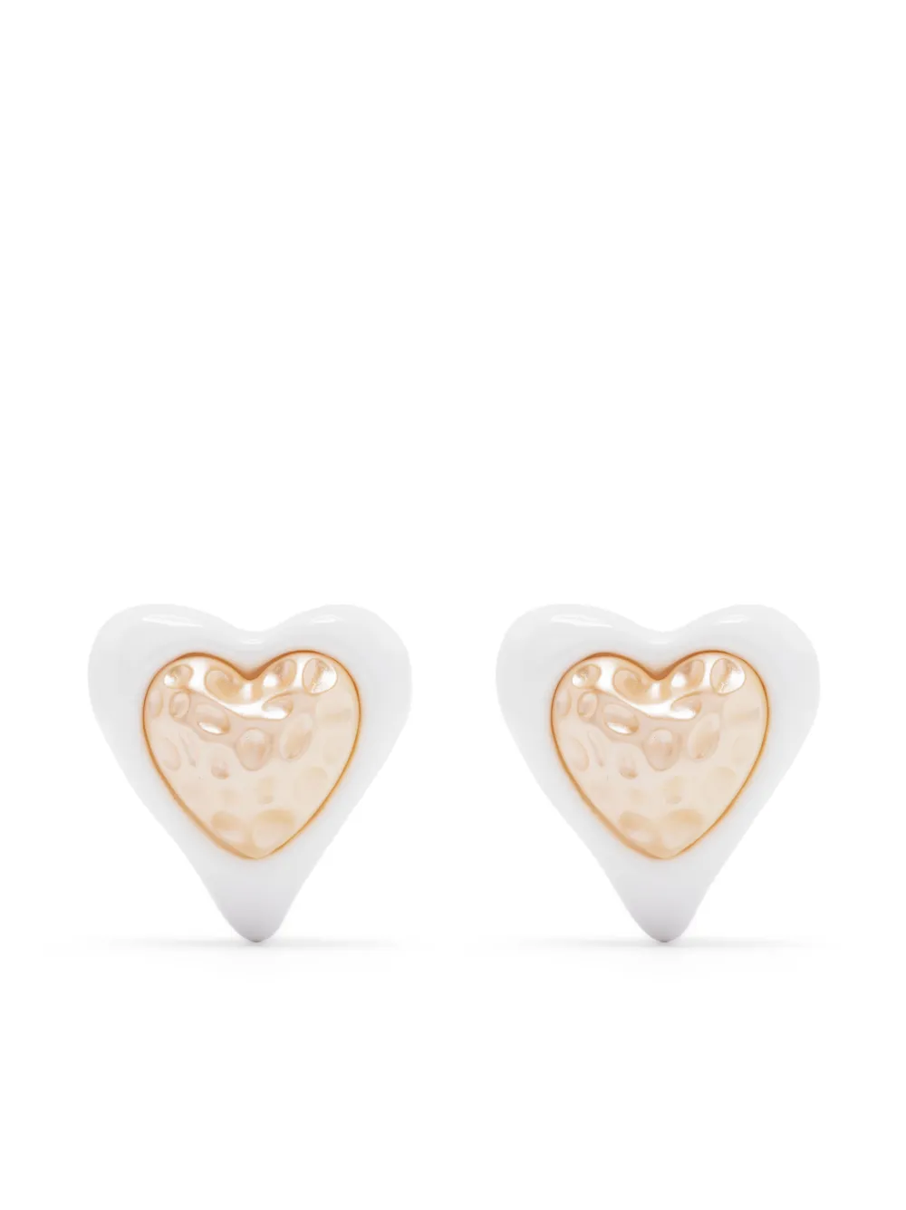 heart-shaped stud earrings