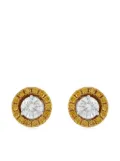 HYT Jewelry 18kt white gold diamond stud earrings - Orange