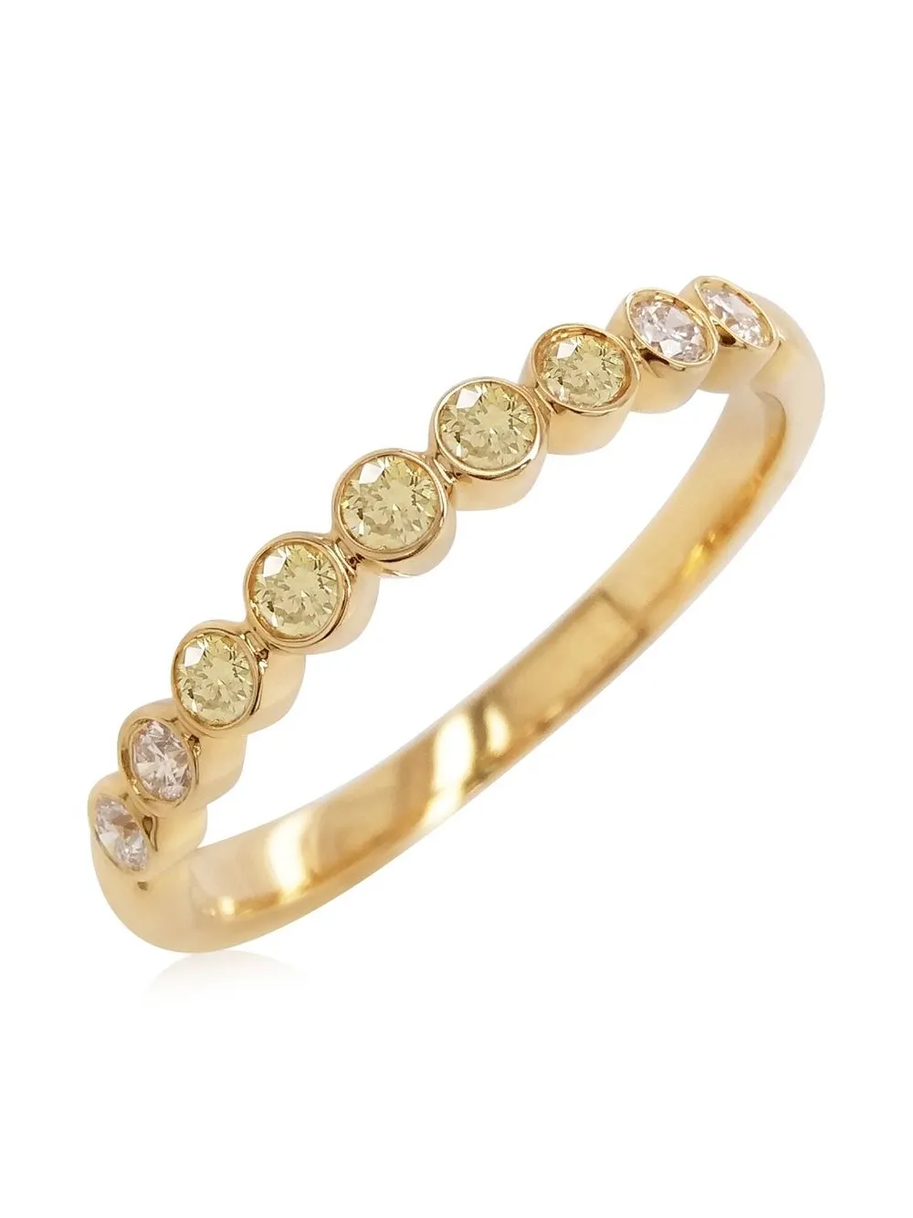 Hyt Jewelry 18kt Yellow Gold Diamond Ring In Yellow