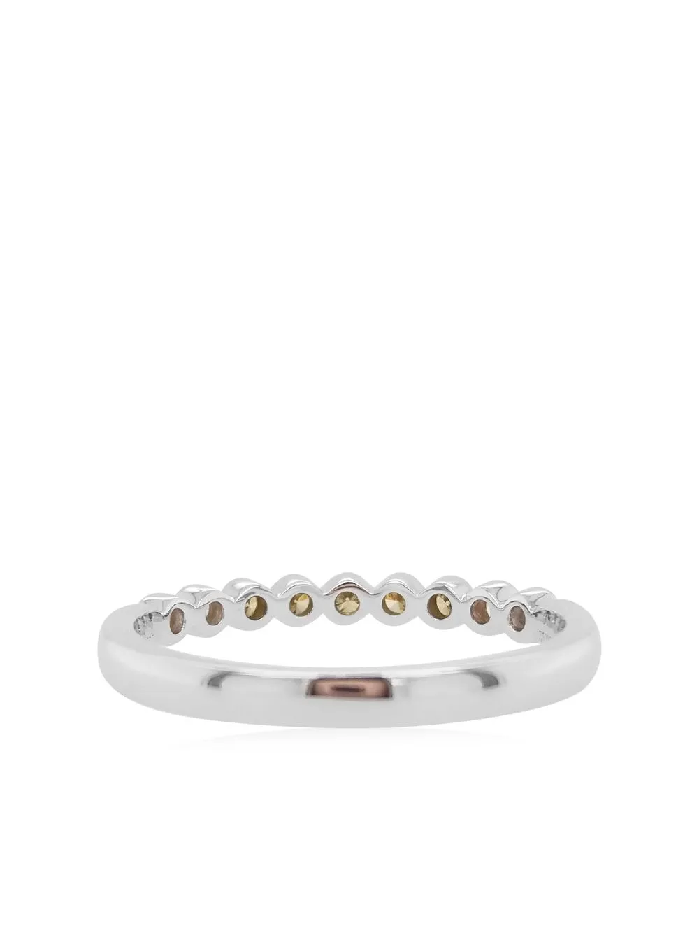 Shop Hyt Jewelry 18kt White Gold Diamond Ring In Silver