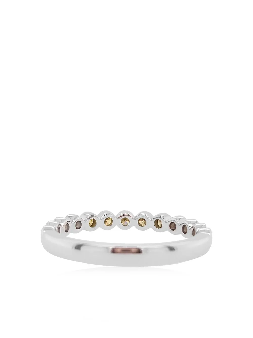 Shop Hyt Jewelry 18kt White Gold Diamond Ring In Silver
