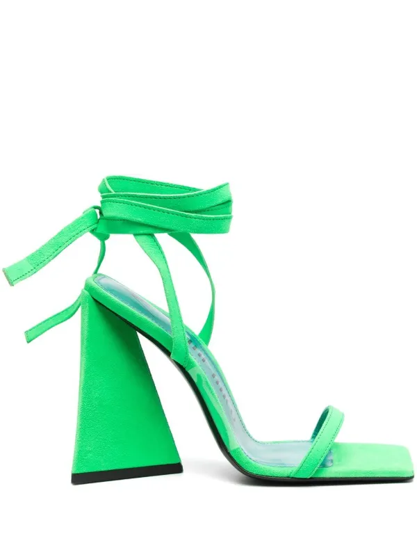The Attico Isa Open-toe Sandals in Green