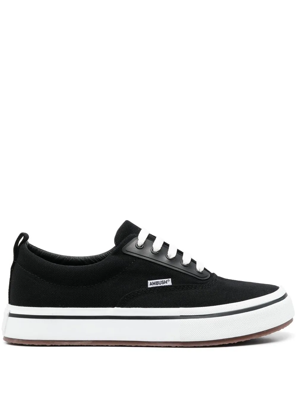 Ambush Lace-up Flatform Sneakers In Black