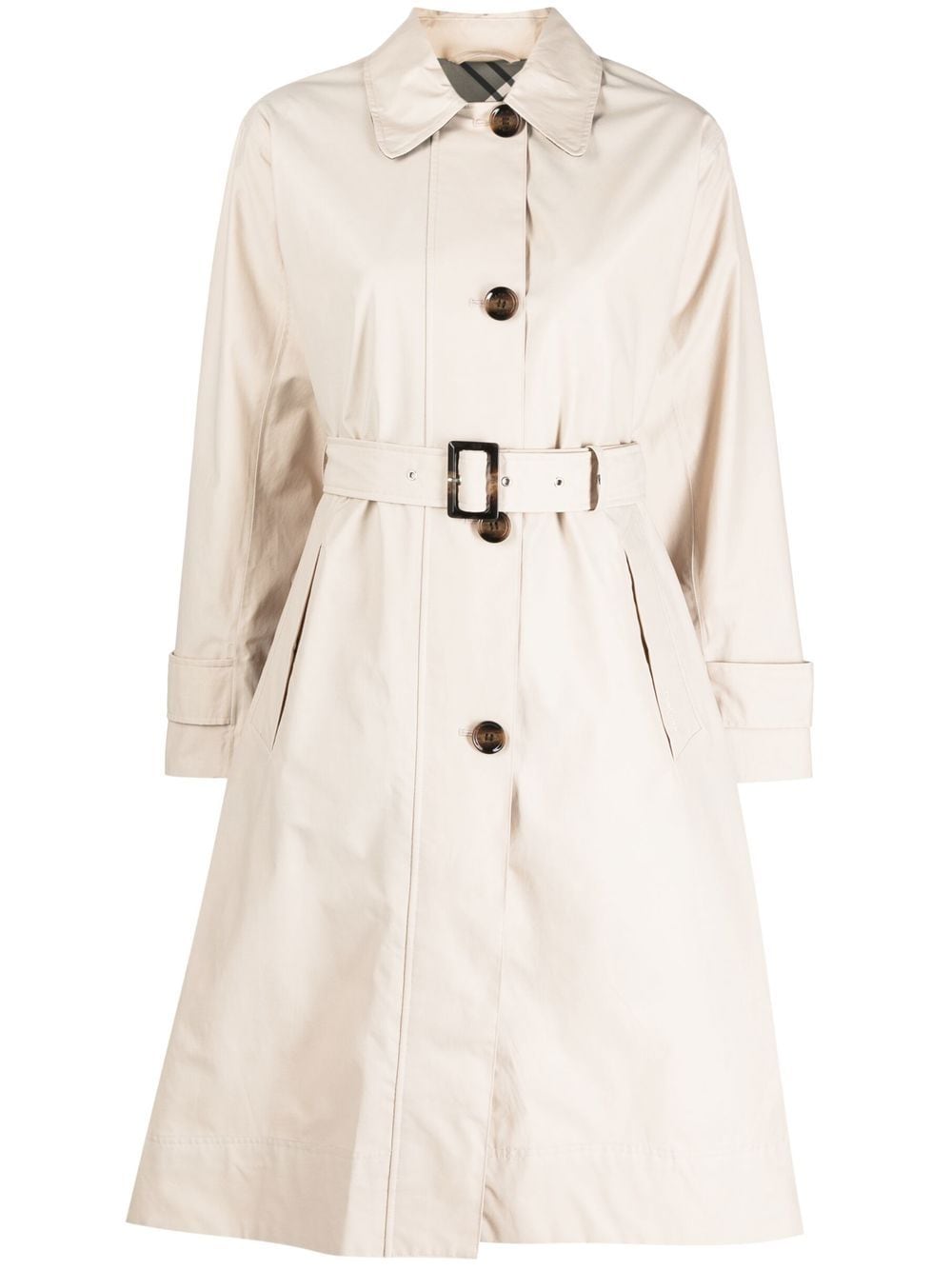 Shop Barbour Somerland Single-breasted Trench Coat In Nude