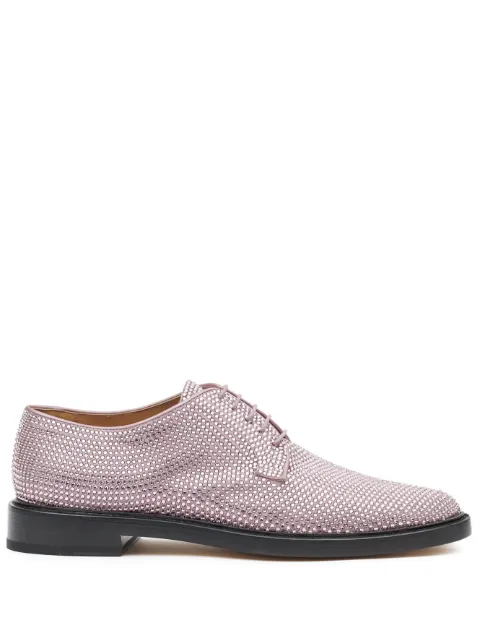Maison Margiela Sapato brogue Tabi com aplicação de strass