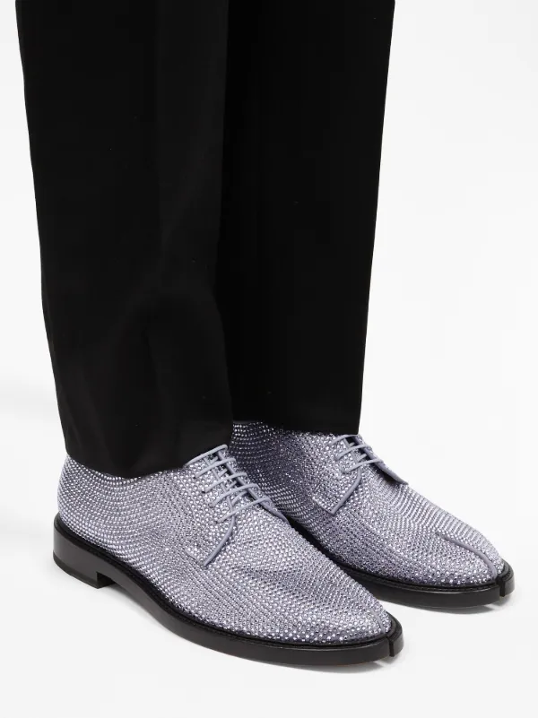 新品未使用　23AW Maison Margiela Tabi ラインストーン Maison Margiela Tabi ラインストーン ブローグシューズ | パープル