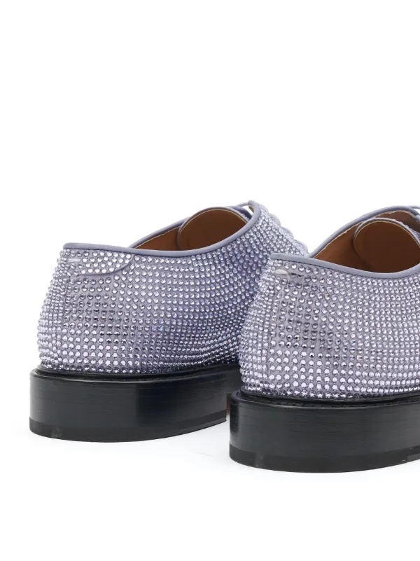 新品未使用　23AW Maison Margiela Tabi ラインストーン Maison Margiela Tabi ラインストーン ブローグシューズ | パープル