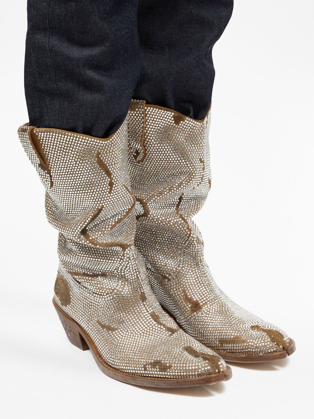 Maison Margiela Tabi 55mm Slouchy Western Boots - Farfetch