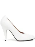 Maison Margiela 110mm Tabi patent-leather pumps - White