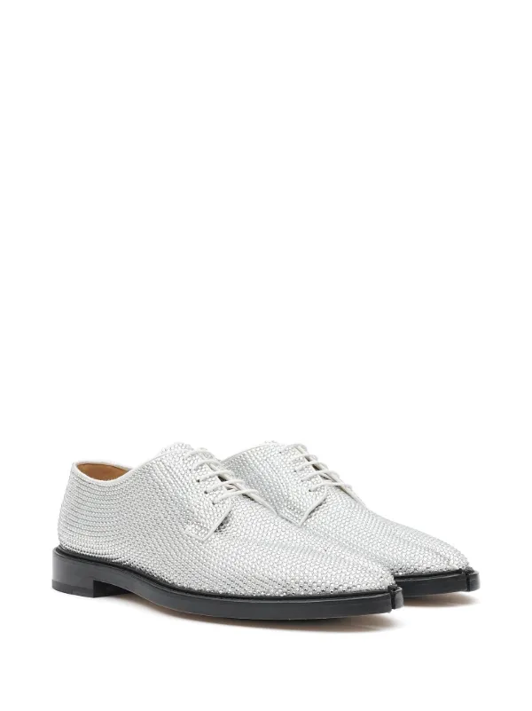 Maison Margiela Tabi rhinestone-embellished Derby Shoes