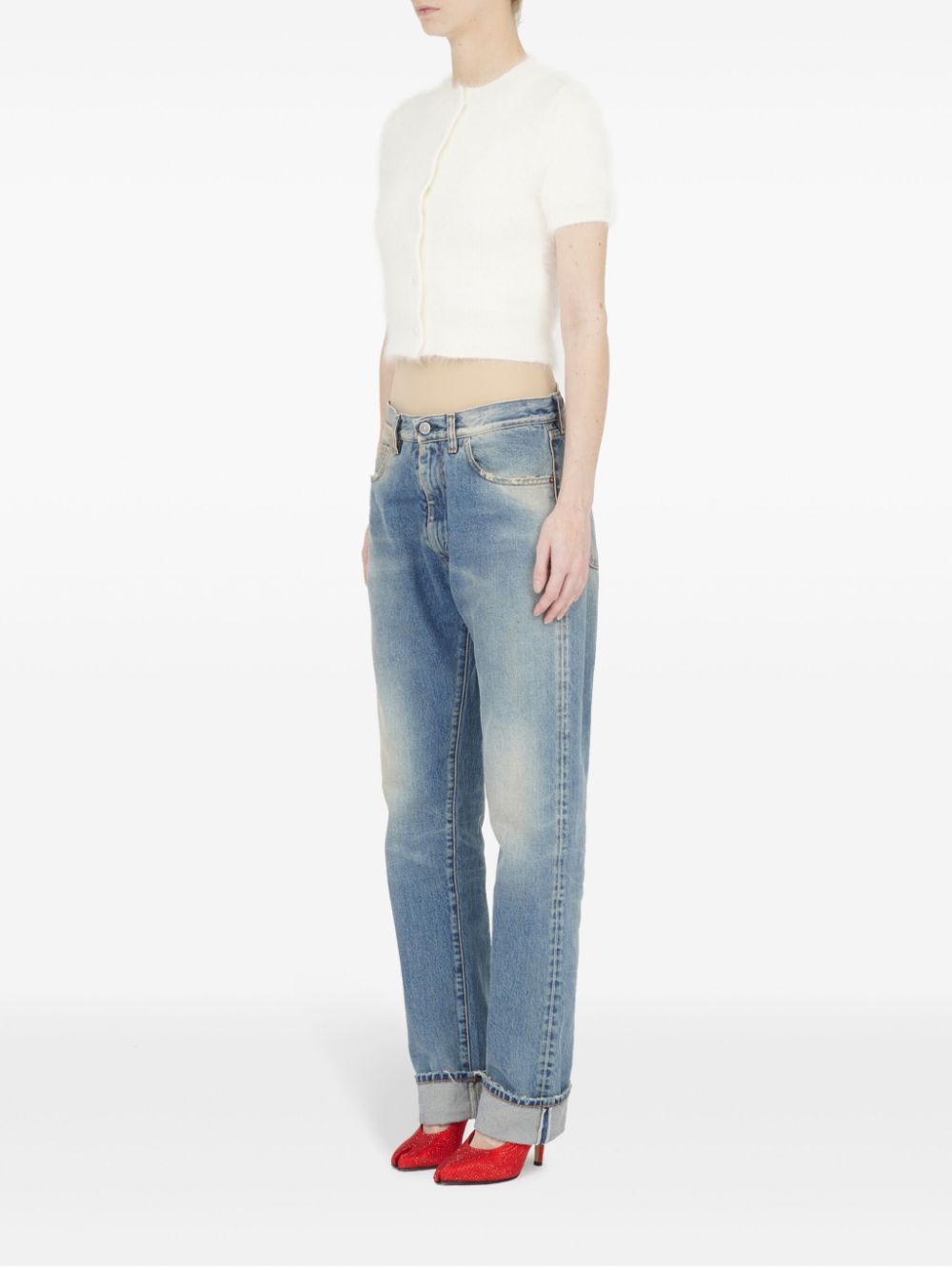 Maison Margiela short-sleeve cropped cardigan Women