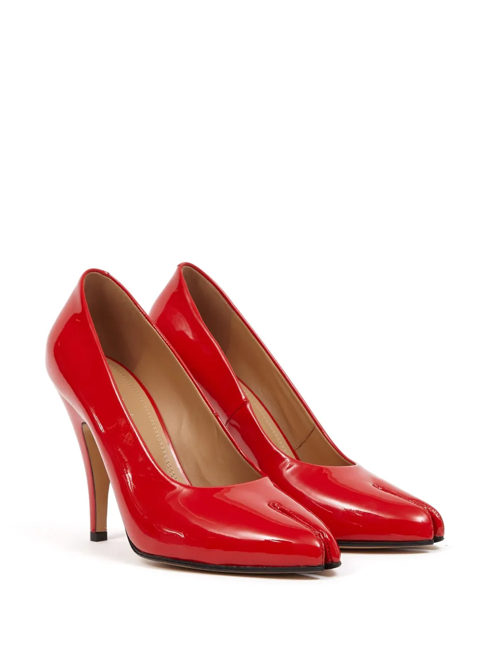 Maison Margiela Tabi lakleren schoenen - Rood